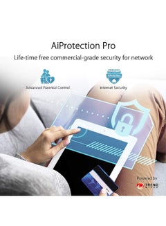 ASUS ZenWiFi AX6600 Tri-Band Mesh WiFi 6 System (XT8 1PK) - Whole Home Coverage up to 2750 sq.ft & 4+ rooms, AiMesh, Included Lifetime Internet Security, Easy Setup, 3 SSID, Parental Control White  - Image 4