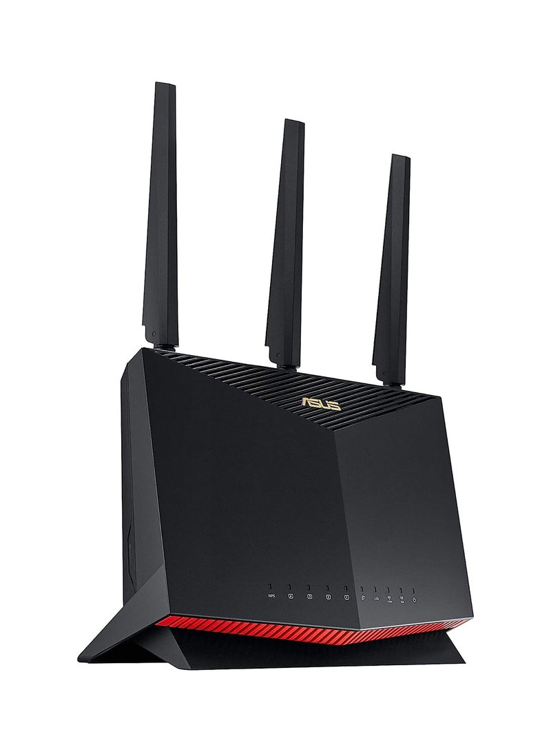 ASUS - AX5700 WiFi 6 Gaming Router (RT-AX86U) - Dual Band Gigabit Wireless Internet Router, NVIDIA GeForce NOW, 2.5G Port, Gaming & Streaming, AiMesh Compatible Black - Image 1