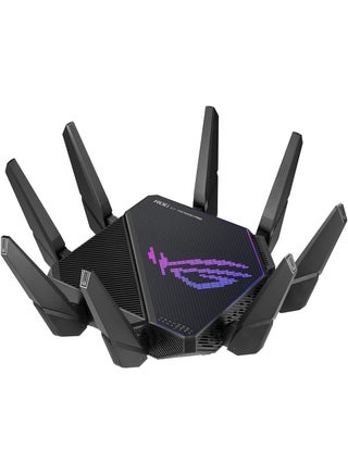 ROG Rapture GT-AX11000 Pro Tri-Band WiFi 6 Gaming Router, 2.5G Port, 10G Port, Quad-core 2.0 GHz CPU, UNII4, 3-Level Game Acceleration, Internet Security, AiMesh Support | 901G0720-MU2A00 Black - v1690522852/N53423327A_1