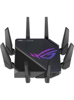 ASUS ROG Rapture GT-AX11000 Pro Tri-Band WiFi 6 Gaming Router, 2.5G Port, 10G Port, Quad-core 2.0 GHz CPU, UNII4, 3-Level Game Acceleration, Internet Security, AiMesh Support | 901G0720-MU2A00 Black  - Image 4
