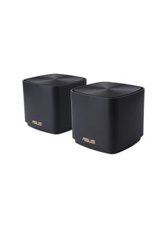 AX1800 Whole-Home Mesh WiFi 6 System – Coverage up to 4,800 Sq. ft. / 5+ rooms, easy setup, life-time free network security & parental controls - 90IG07M0-MO3C30 2 Pk Black