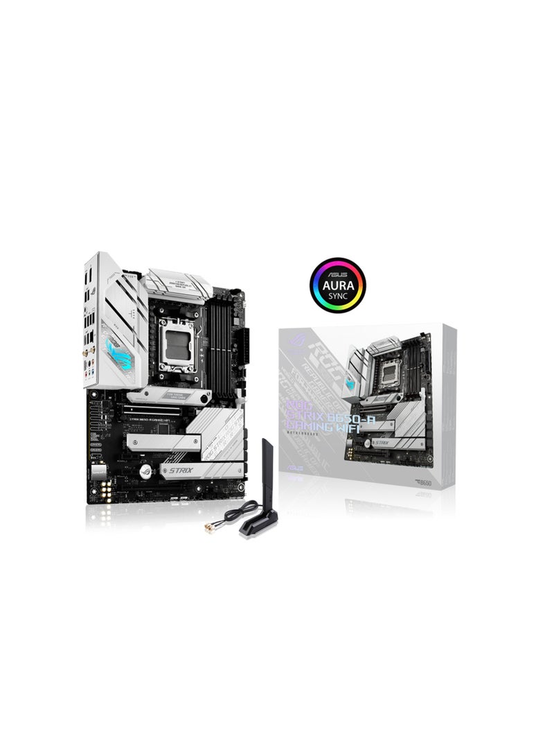 أسوس ROG STRIX B650-A GAMING WIFI/AM5,B650,USB3.2 GEN 2,MB Grey  - Image 1