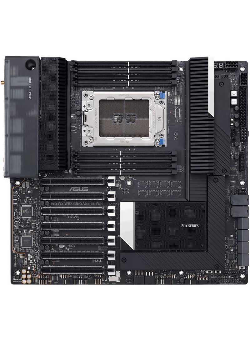 ASUS PRO WS WRX80E-SAGE SE WIFI II /AMD SWRX8,WRX80,PCIE 4.0,WS MB Black  - Image 2