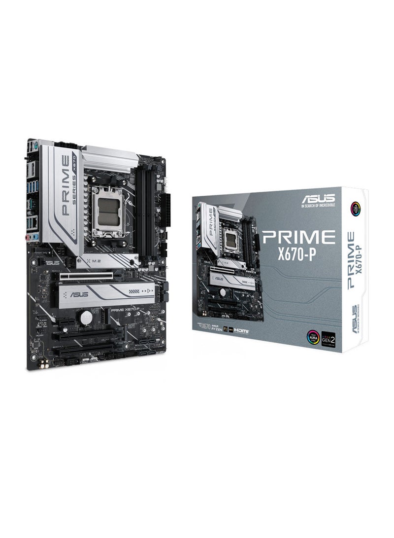 أسوس برايم X670-P/AM5، X670، USB 3.2 الجيل 2X2، AURA، MB  - Image 1