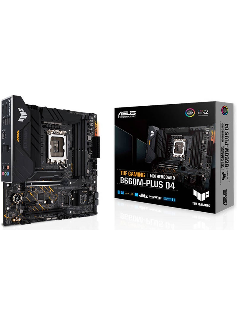 أسوس لوحة أم TUF GAMING B660M-PLUS D4/LGA1700، B660، USB3.2 GEN 2X2، MB  - Image 1