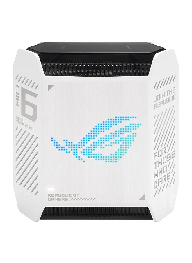 ASUS ROG Rapture GT6 (1PK) Tri-Band WiFi 6 Gaming Mesh WiFi System, Covers up to 5,800 sq ft, 2.5 Gbps Port, Triple-Level Game Acceleration, UNII 4, Free Lifetime Internet Security White  - Image 2