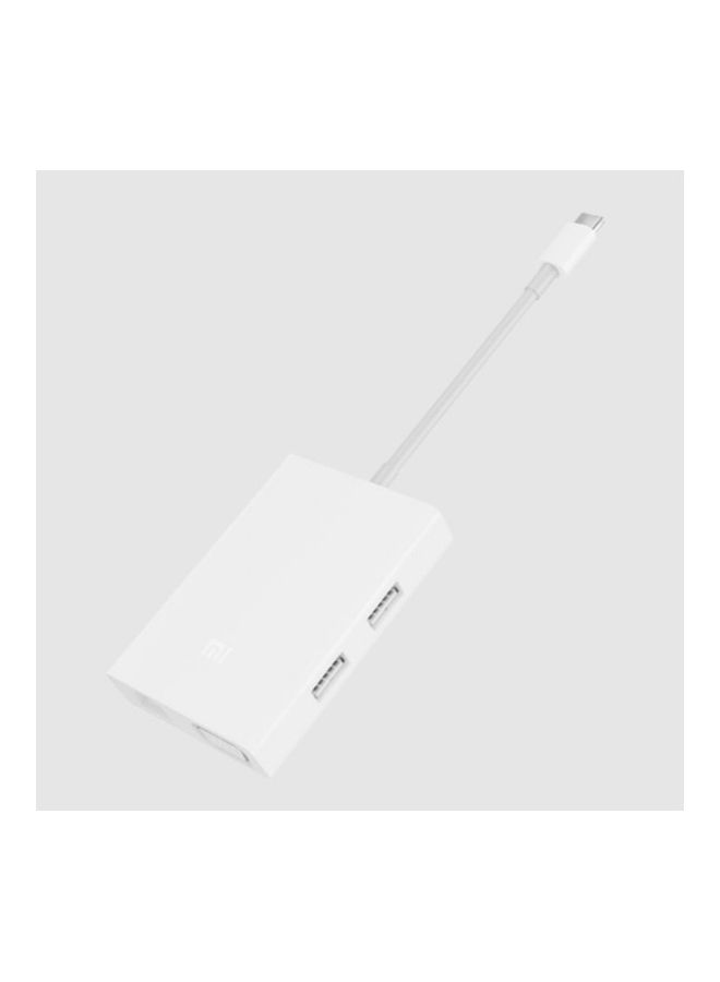Xiaomi Mi Usb C To Vga And Gigabit Ethernet White  - Image 2