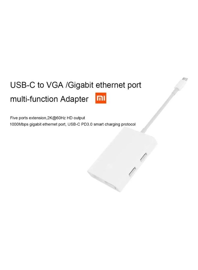 Mi Usb C To Vga And Gigabit Ethernet White - v1690527656/N53423948A_9