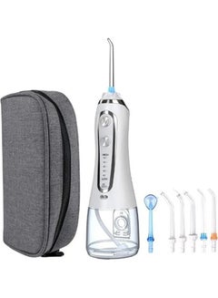 5-Mode IPX 7 Waterproof Cordless Dental Water Flosser Teeth Cleaning Set White - v1690527875/N53423975A_1