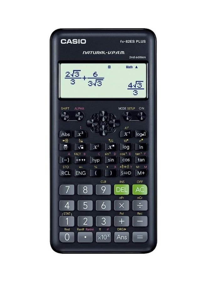 CASIO 2nd Edition Scientific Calculator Black/Grey/Green - Image 1