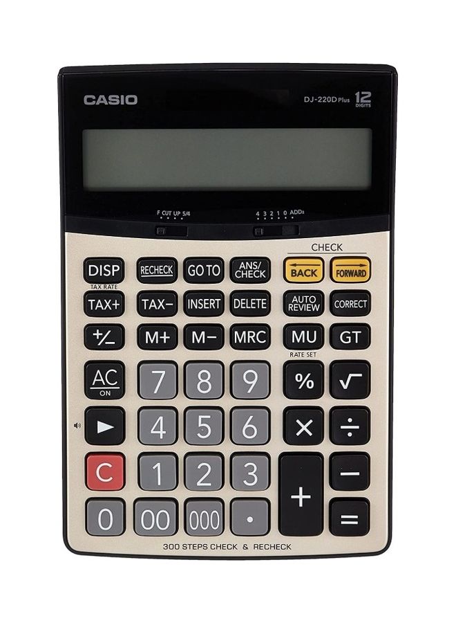 CASIO 12-Digit Financial And Business Calculator Silver/Black/Grey