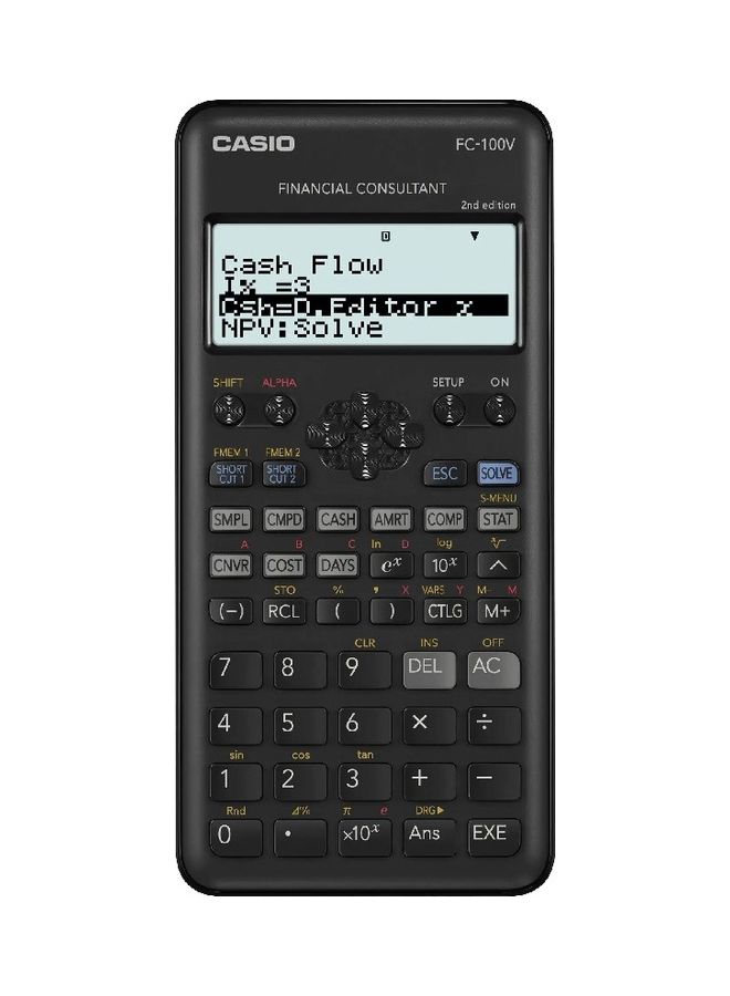 CASIO Financial Calculator Second Edition Black - Image 1