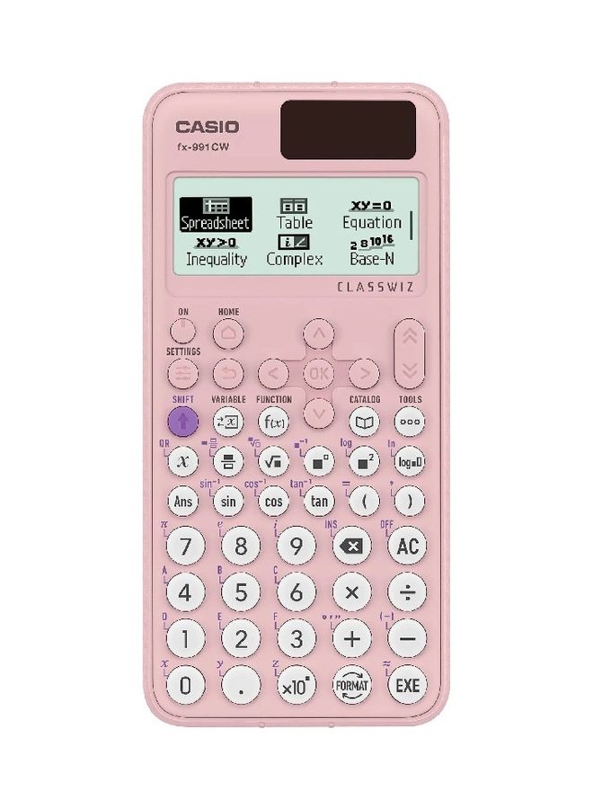 CASIO ClassWiz Standard Scientific Calculators Pink  - Image 1