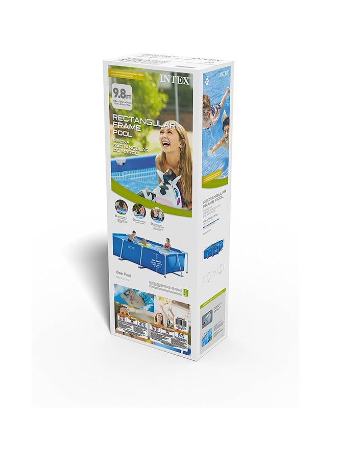 Superior Strength And Longer Durability Sturdy Rectangular Unisex Frame Swimming Pool Blue Model 28272 Summer Fun Water Play 300x200x75cm - v1690539132/N11015045A_2