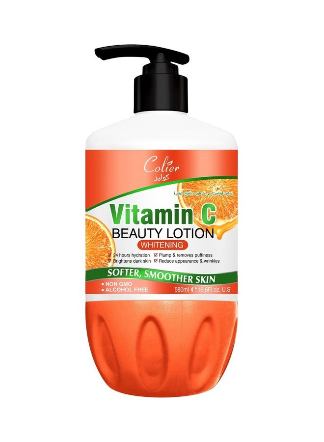 COLIER Vitamin C Beauty Lotion For Whitening, Softer And Smoother Skin 580ml