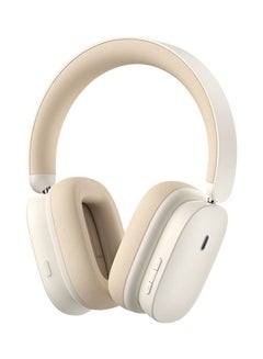 Baseus Bowie H1 Noise Cancelling Wireless Headphones 4 mics Bluetooth V5.2 40db Active Noise Cancellation 70h Battery Life 40mm Driver Unit Beige  - Image 1