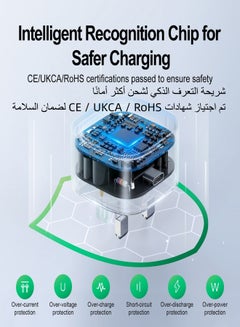 JOYROOM 20W PD Fast Charger, PD3.0, 20W Cube Charger, Compatible With IPhone 12/13 Series, Backward Compatible With IP 8/9/10/11 Series With 18W Fast Charging, And More Black  - Image 5