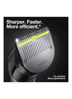 BRAUN Beard Trimmer, 39-length setting precision wheel, BT7350 Black  - Image 4