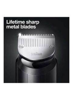 BRAUN Beard Trimmer, 39-length setting precision wheel, BT7350 Black  - Image 5