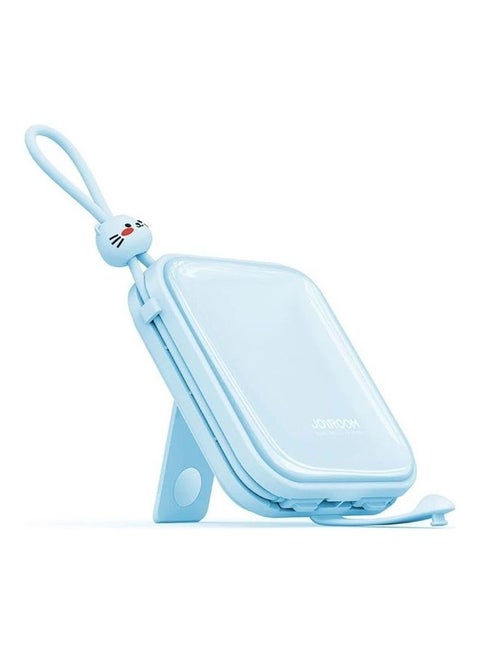 10000.0 mAh 10000mAh Ladies 22.5W Fast Charging Power Bank With Type-C And Lightning Output Cable/Phone Holder Blue