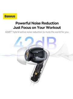 بيسوس U2 Pro سماعة رأس بشريط حول الرقبة بلوتوث 5.2 Hybrid 42db Anc سماعة رأس لاسلكية داخل الأذن إلغاء الضوضاء سماعات الألعاب الرياضية  - Image 3