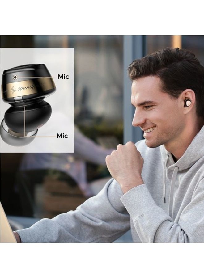 SoundPEATS - Opera05 In-Ear True Wireless Earbuds With Active Noise Cancellation Black - Image 1