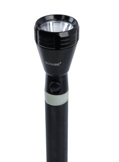SONASHI 2 Pcs Rechargeable LED Torch  CorrosionWaterShock Resistant  Rechargeable Battery with Continuous Working of 4 Hours  Unbreakable Glass with Machined Aircraft Aluminum Body 19cm SLT-1011 Black 19cm  - Image 4
