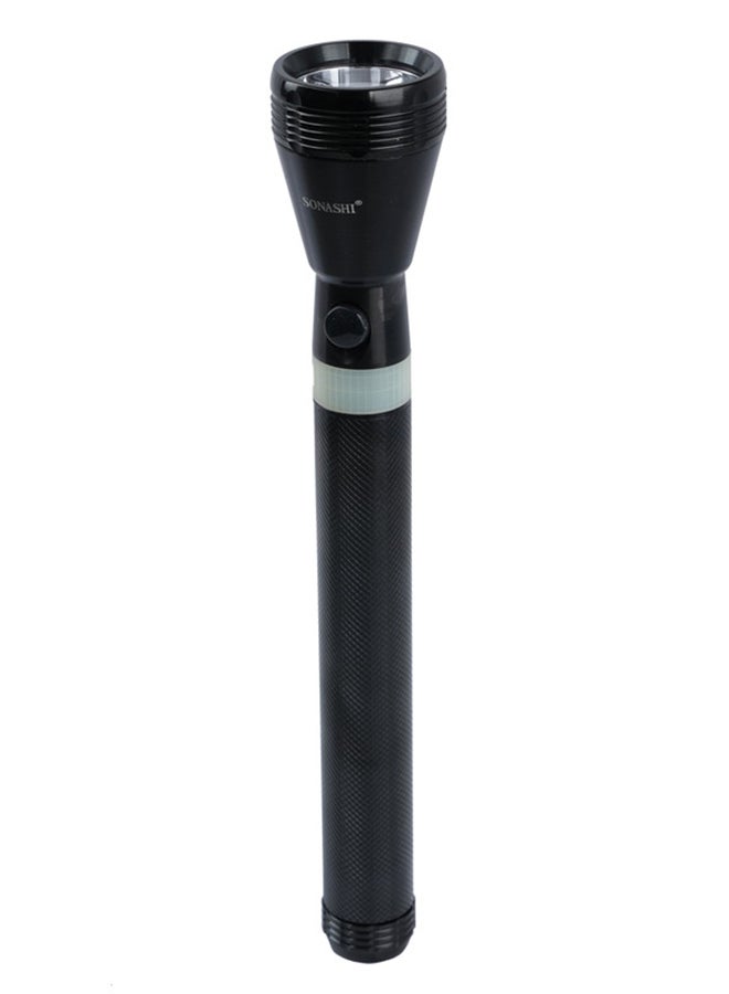 Combo Rechargeable LED Torch Pack of 4  Hyper Bright Light with 1KM Long Range  4 Hours Continuous Working  Portable Torch with Hyper Bright LED Light  Unbreakable and Durable SLT-2511 Black 26cm