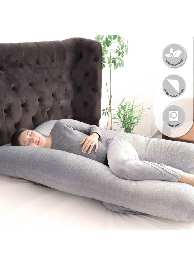 Full Body U-Shaped Pregnancy Pillow - Image 3