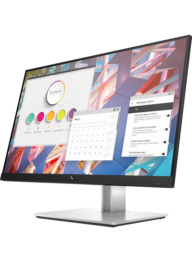 E24 G4 Monitor 23.8" FHD, (9VF99AS)  Middle East Version, 1 Year Warranty Black