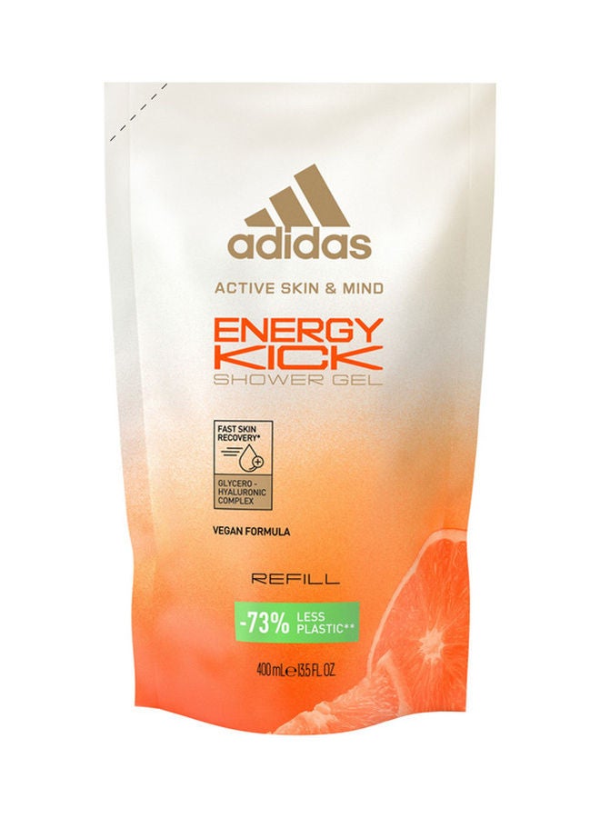 Adidas Active Skin And Mind Energy Kick Shower Gel Refill White 400ml  - Image 1