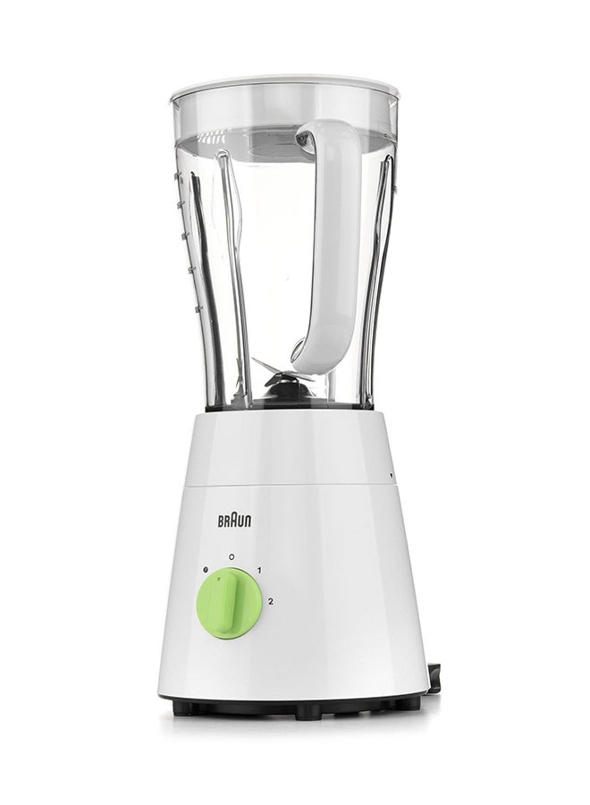 BRAUN - Blender 3 in 1, 2 Speeds, Pulse Function, Multi Mill, Grinder Mill, 1.75 L 500 W JB0123WH White/Green - Image 1