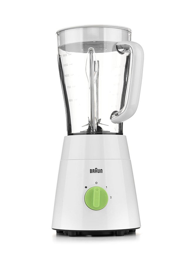 BRAUN - Blender With 2 Speeds And Pulse 1.75 L 500 W JB0115WH White/Green - Image 1