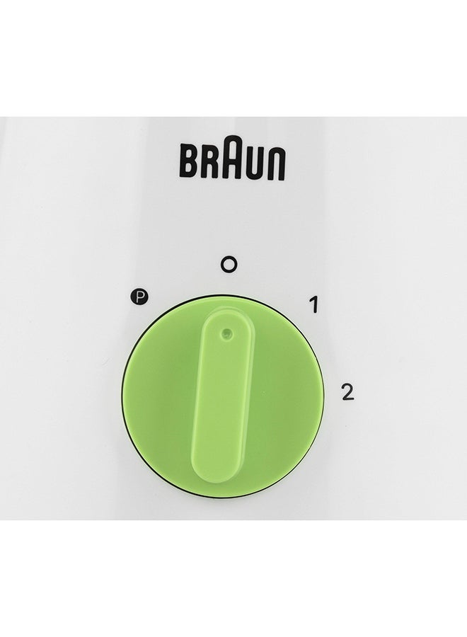 BRAUN - Blender With 2 Speeds And Pulse 1.75 L 500 W JB0115WH White/Green - Image 1