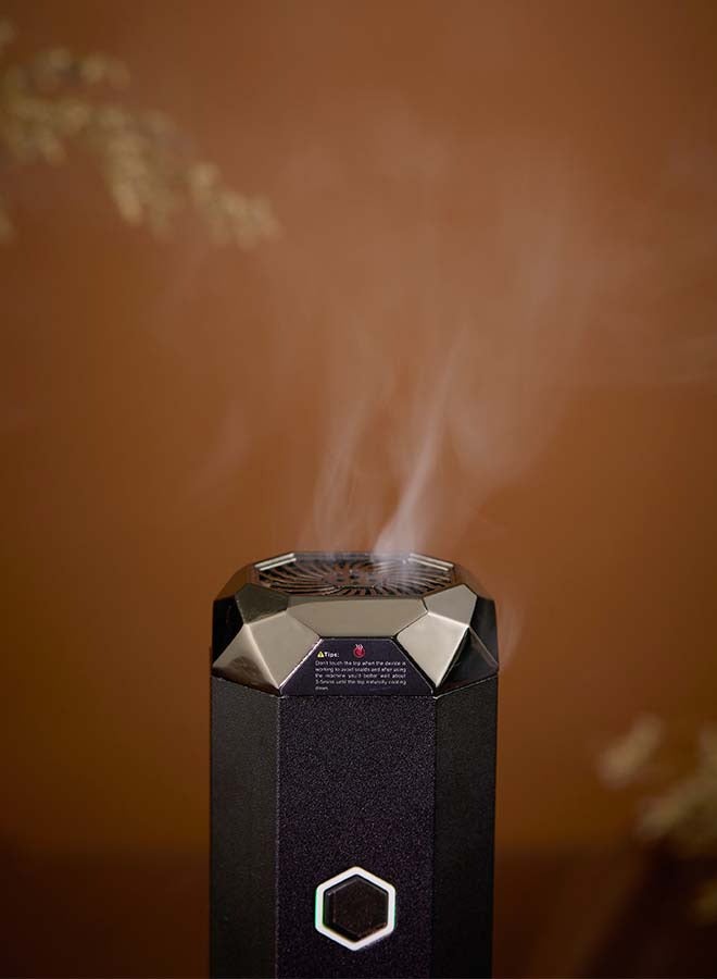 ADDFiT - Electric Hair Comb Set Bukhoor Incense Burner Comb And Incense Black 8x3x3cm - Image 1