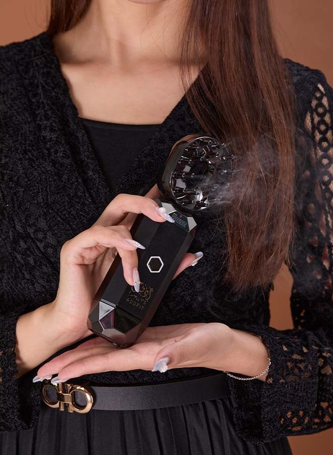 ADDFiT - Electric Hair Comb Set Bukhoor Incense Burner Comb And Incense Black 8x3x3cm - Image 1