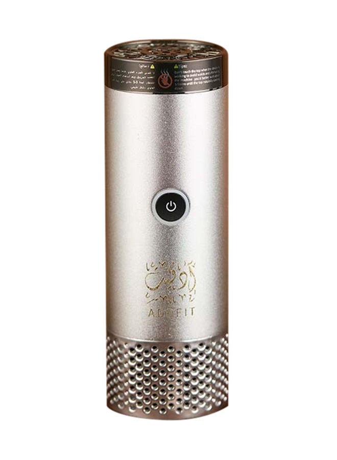 ADDFiT Electric Hair Comb Set Bukhoor Incense Burner Comb And Incense Silver 10x5x2cm - Image 1