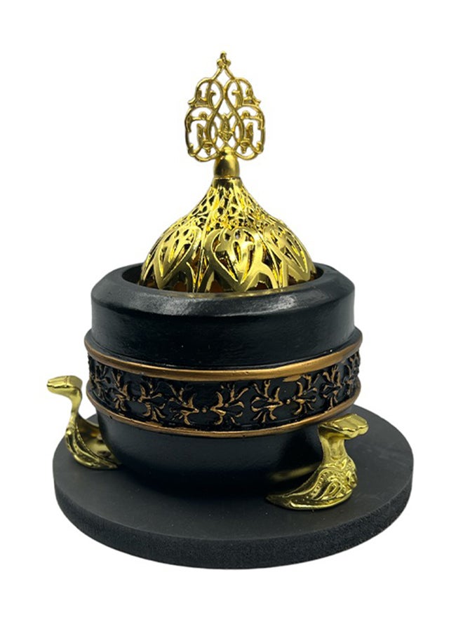 آد فيت مبخرة ملكي مع غطاء معدني أسود 13x6x6سم - Image 1