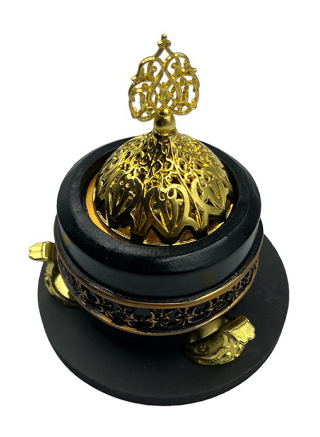 آد فيت مبخرة ملكي مع غطاء معدني أسود 13x6x6سم - Image 2