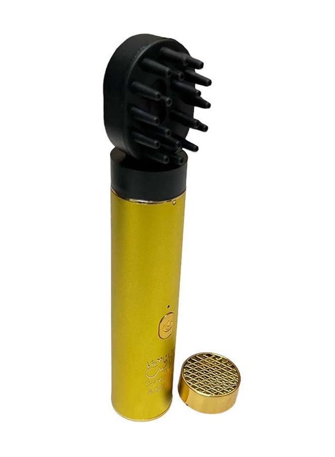 ADDFiT - Electric Hair Comb Set Bukhoor Incense Burner Comb And Incense Gold 8x3cm - Image 1