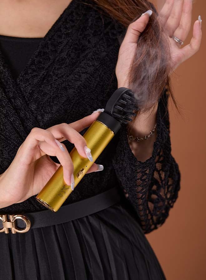 ADDFiT - Electric Hair Comb Set Bukhoor Incense Burner Comb And Incense Gold 8x3cm - Image 1