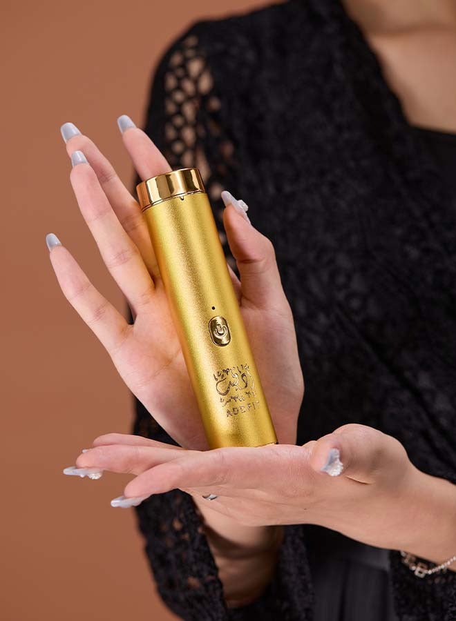 ADDFiT - Electric Hair Comb Set Bukhoor Incense Burner Comb And Incense Gold 8x3cm - Image 1
