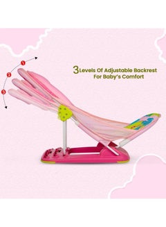 Mastela Mothers Touch Deluxe Non-Slip Secure Foldable Colourful Infant Bather  - Image 4