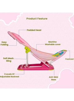Mastela Mothers Touch Deluxe Non-Slip Secure Foldable Colourful Infant Bather  - Image 5