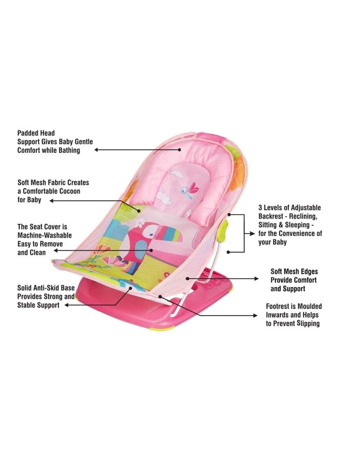Mastela - Mothers Touch Deluxe Non-Slip Secure Foldable Colourful Infant Bather - Image 1