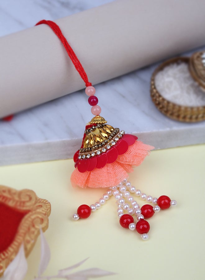 Designer Handcrafted Rakhi Multicolour