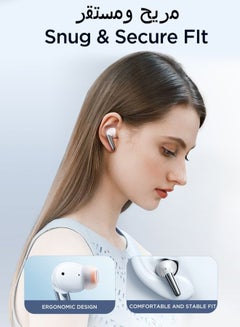 JR-BB1 4 Mic In-Ear True Wireless Bluetooth 5.3 Earphones Low Latency Fast Charging IP54 Waterproof Earbuds With Charging Case White - v1690872067/N53418238A_7