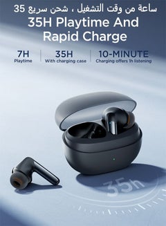 JOYROOM JR-BB1 4 Mic In-Ear True Wireless Bluetooth 5.3 Earphones Low Latency Fast Charging IP54 Waterproof Earbuds With Charging Case Black  - Image 3