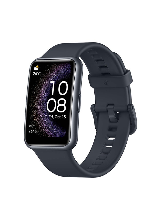 HUAWEI - WATCH FIT Special Edition Smart Watch, 1.64-inch HD AMOLED Display, Built-in GPS, Scientific Sleep Tracking, Quick Replies for Third-Party Apps, Compatible with Android & iOS Devices, Starry Black - Image 1