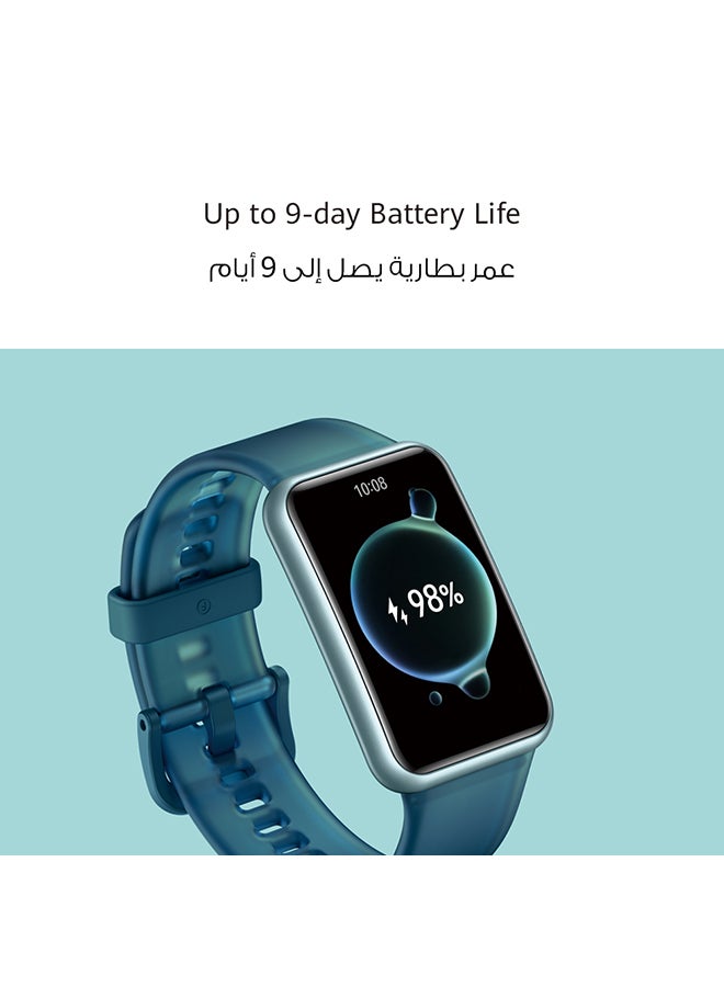 HUAWEI - WATCH FIT Special Edition Smart Watch, 1.64-inch HD AMOLED Display, Built-in GPS, Scientific Sleep Tracking, Quick Replies for Third-Party Apps, Compatible with Android & iOS Devices, Starry Black - Image 1